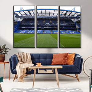 Chelsea FC Soccer Team Print - Stamford Bridge Stadium Wall