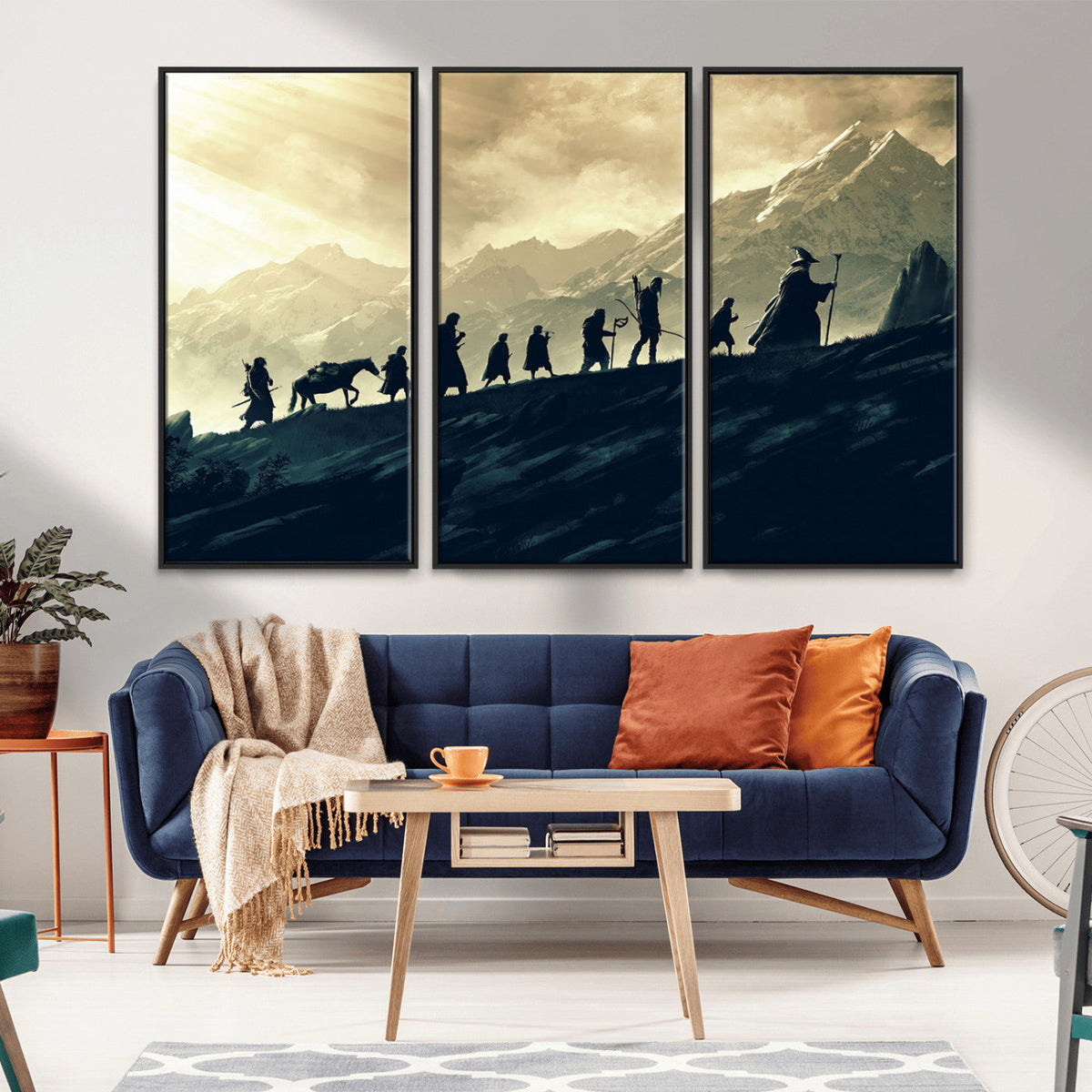 Fellowship Journey Wall Art – Fantasy Adventure Canvas Print