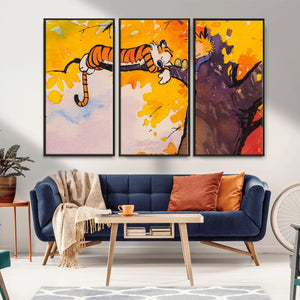 High-Quality Giclee Canvas Print – Framed Calvin Wall Art