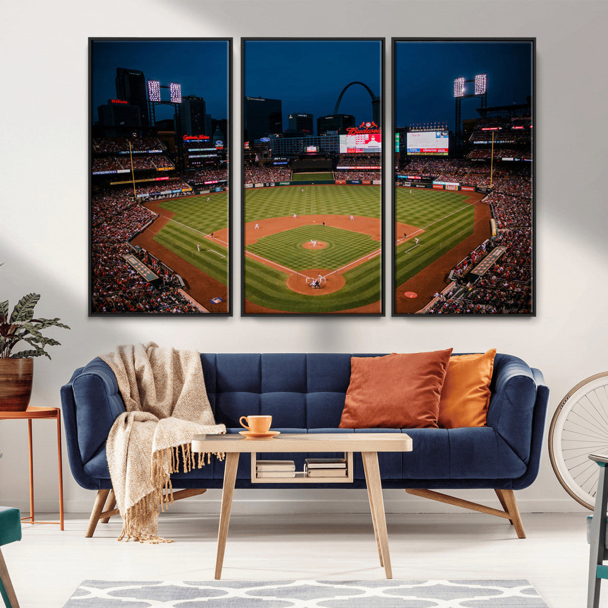 St. Louis Cardinals Baseball Team Print - Busch Stadium Wall