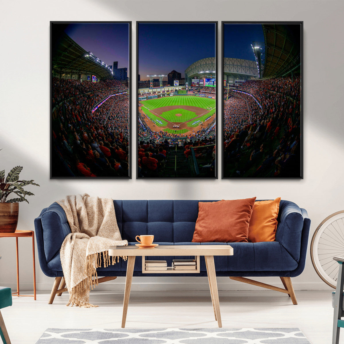 Houston Astros Baseball Print Canvas - Houston Minute Maid