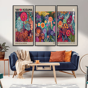 Yayoi Kusama Wall Art Canvas Print, Abstract Art, Large