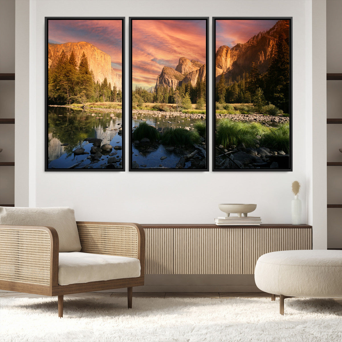 Yosemite Valley Wall Art Canvas Print – El Capitan Sunset