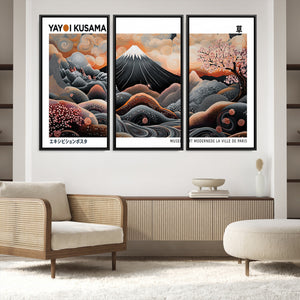 Yayoi Kusama Wall Art Canvas Print – Framed Japanese Dot Art