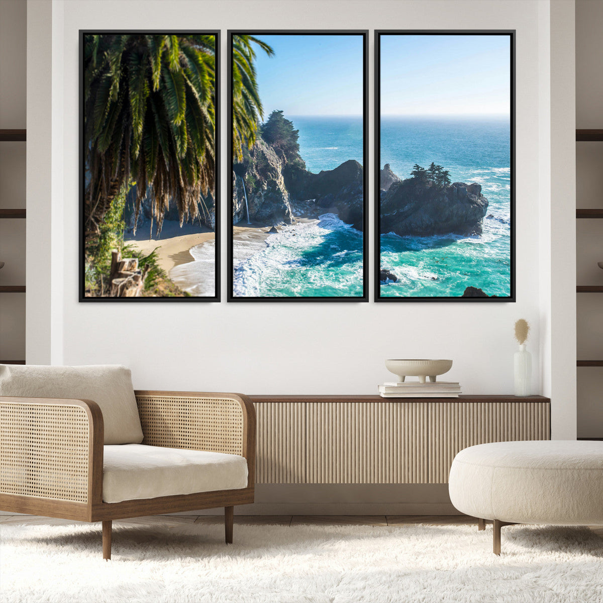 Big Sur Wall Art Canvas Print – Framed California Coastline