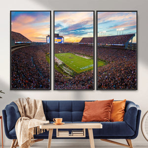 Jordan-Hare Stadium Wall Art Canvas Print, Football Stadium