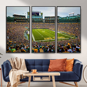 Green Bay Packers Lambeau Field Stadium Wall Art Canvas