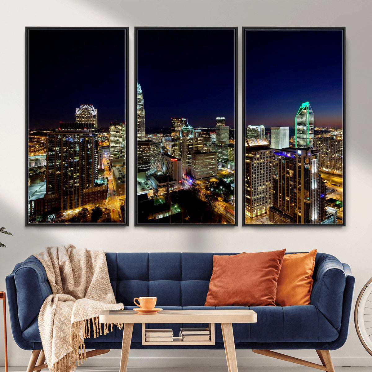 Atlanta Skyline Wall Art Canvas Print – Modern Cityscape