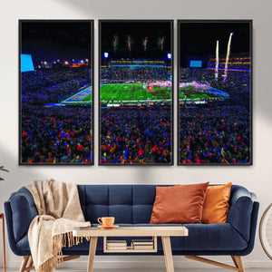 Ole Miss Rebels Vaught Hemingway Stadium Wall Art Canvas