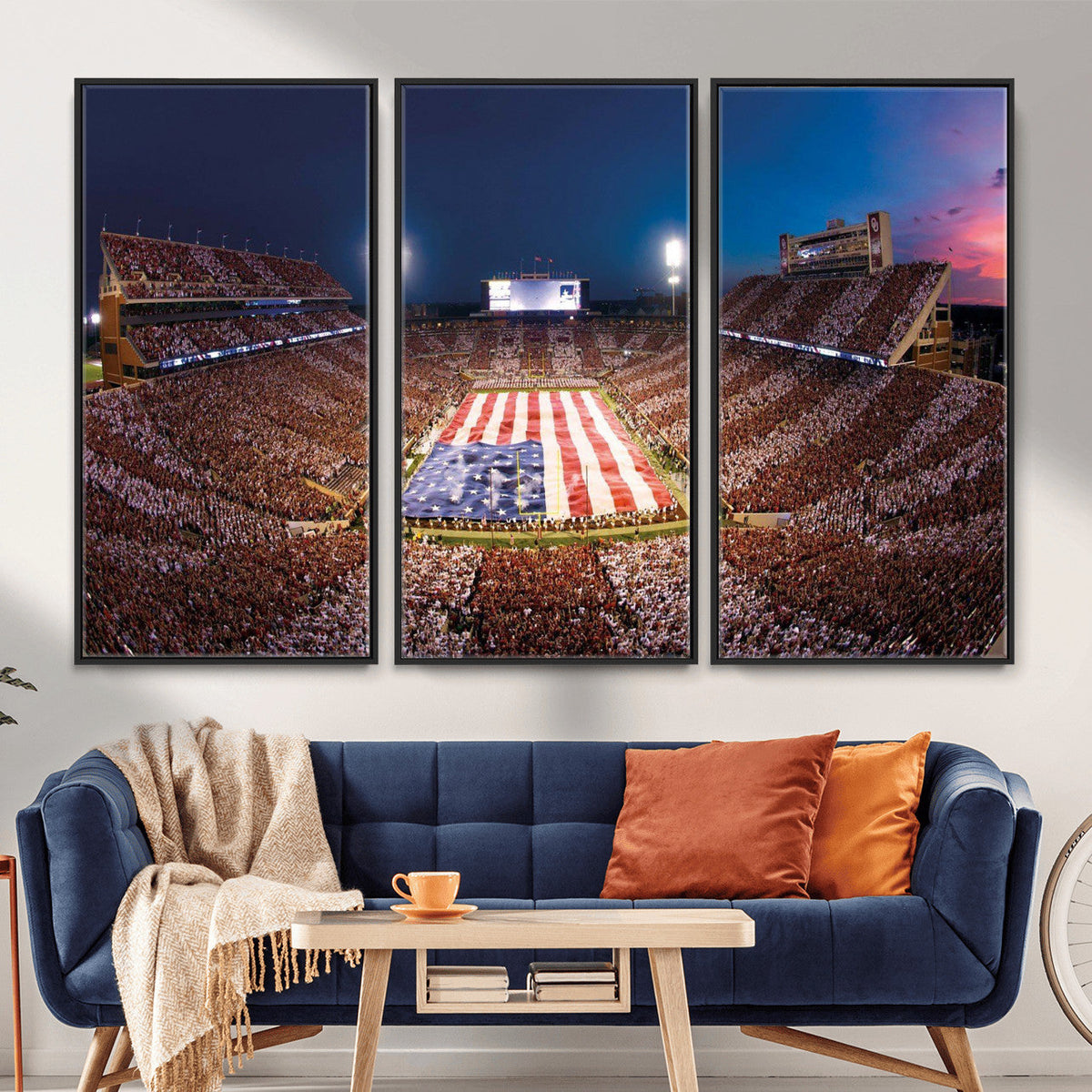 Oklahoma Memorial Stadium Wall Art Canvas Print – Oklahoma