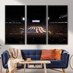 Oklahoma Memorial Stadium Wall Art Canvas Print – Oklahoma