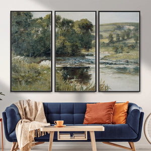 Streamside by Edward Mitchell Bannister Wall Art Canvas