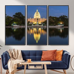 US Capitol Building Wall Art Canvas Print – Washington DC
