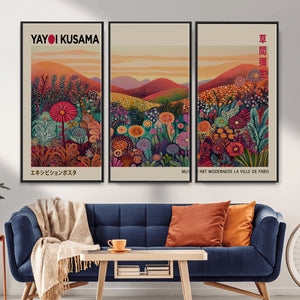 Yayoi Kusama Colorful Landscape Wall Art Canvas Print –