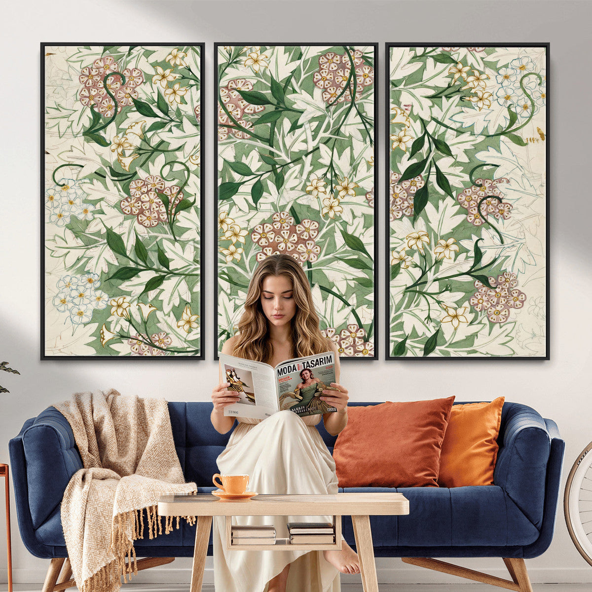 William Morris Jasmine 1872 Canvas Wall Art — Arts and