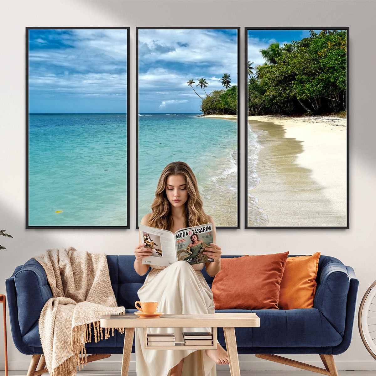 Puerto Rico Beach Paradise Wall Art – Tropical Coastal Print