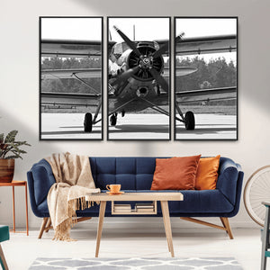 Wall Art Old War Plane Canvas Print