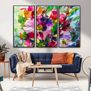 Oil Flower Abstract Canvas Print