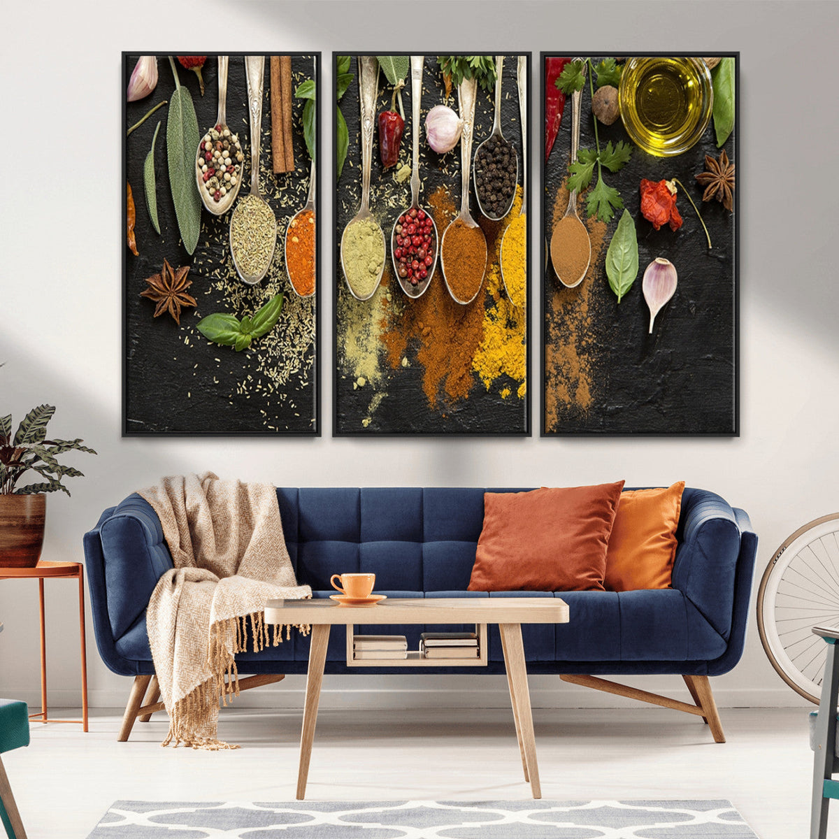 Kitchen Spice Wall Art Canvas Print