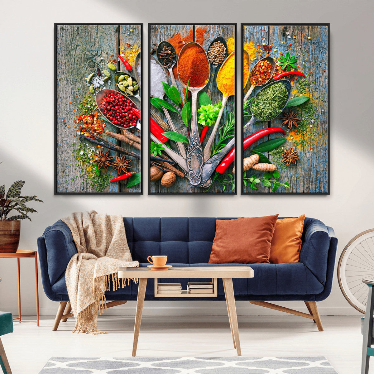 Spoonful of Spices Cooking Wall Art Canvas Print - Vibrant