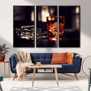 Whiskey and Cigar Canvas – Luxurious Wall Art for Home or