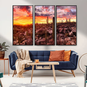 Arizona Desert Print, Western Cowboy Wall Art Print
