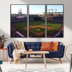 Colorado Rockies Coors Field Wall Art Canvas Print - MLB