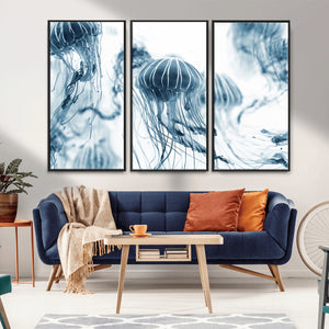 Abstract Jellyfish Canvas Print Wall Art