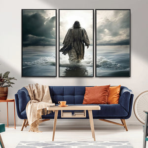 Jesus Walking on Water Wall Art | Canvas Print | Ready to
