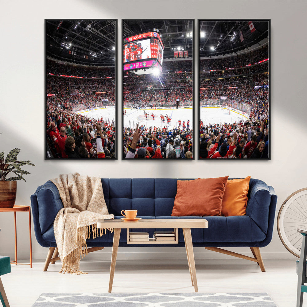 Amerant Bank Arena Wall Art Canvas Print - Basketball Arena