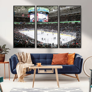 Sharks Arena Blackhawks Sharks Ice Hockey Stadium Wall Art