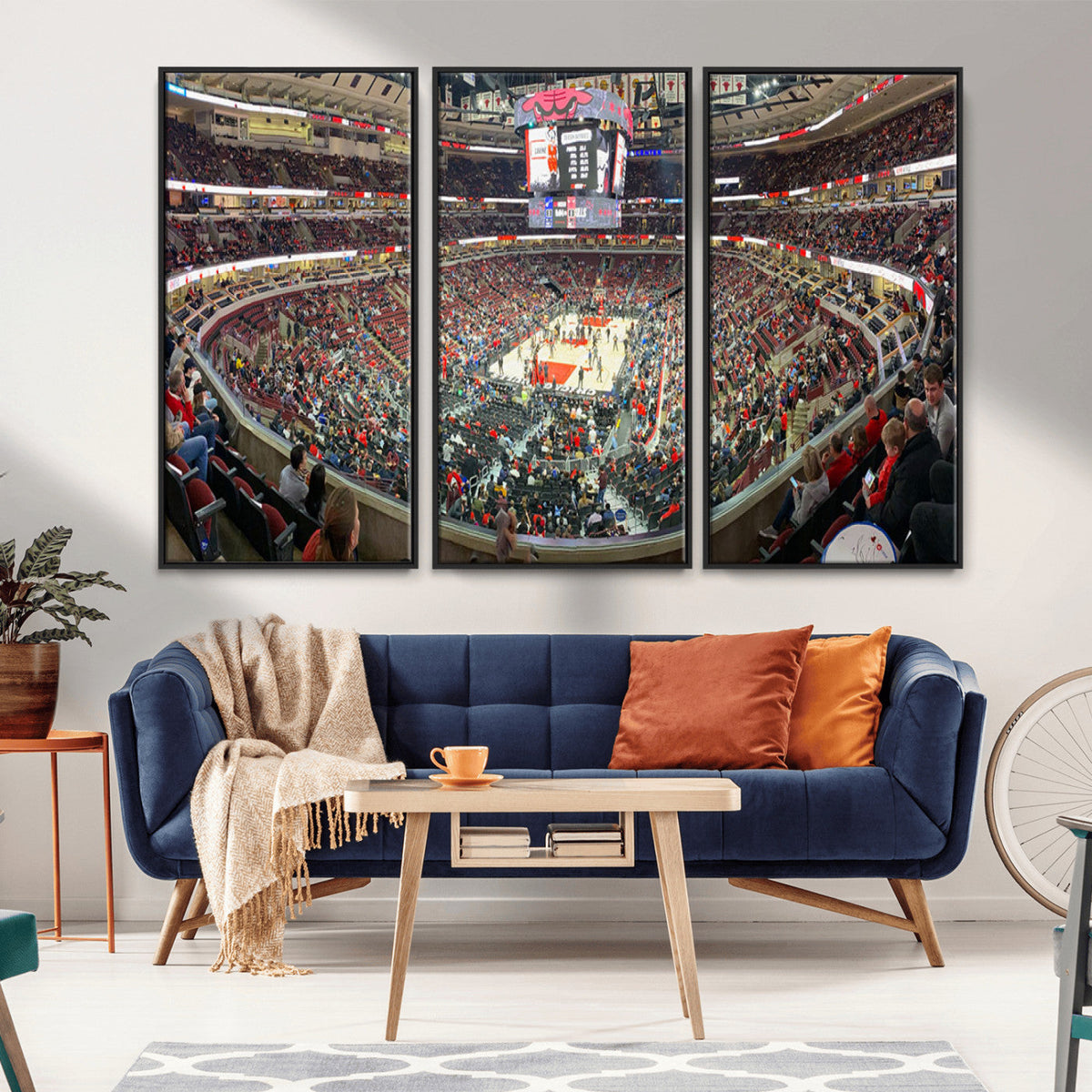 United Center Chicago Bulls Stadium Wall Art Canvas Print