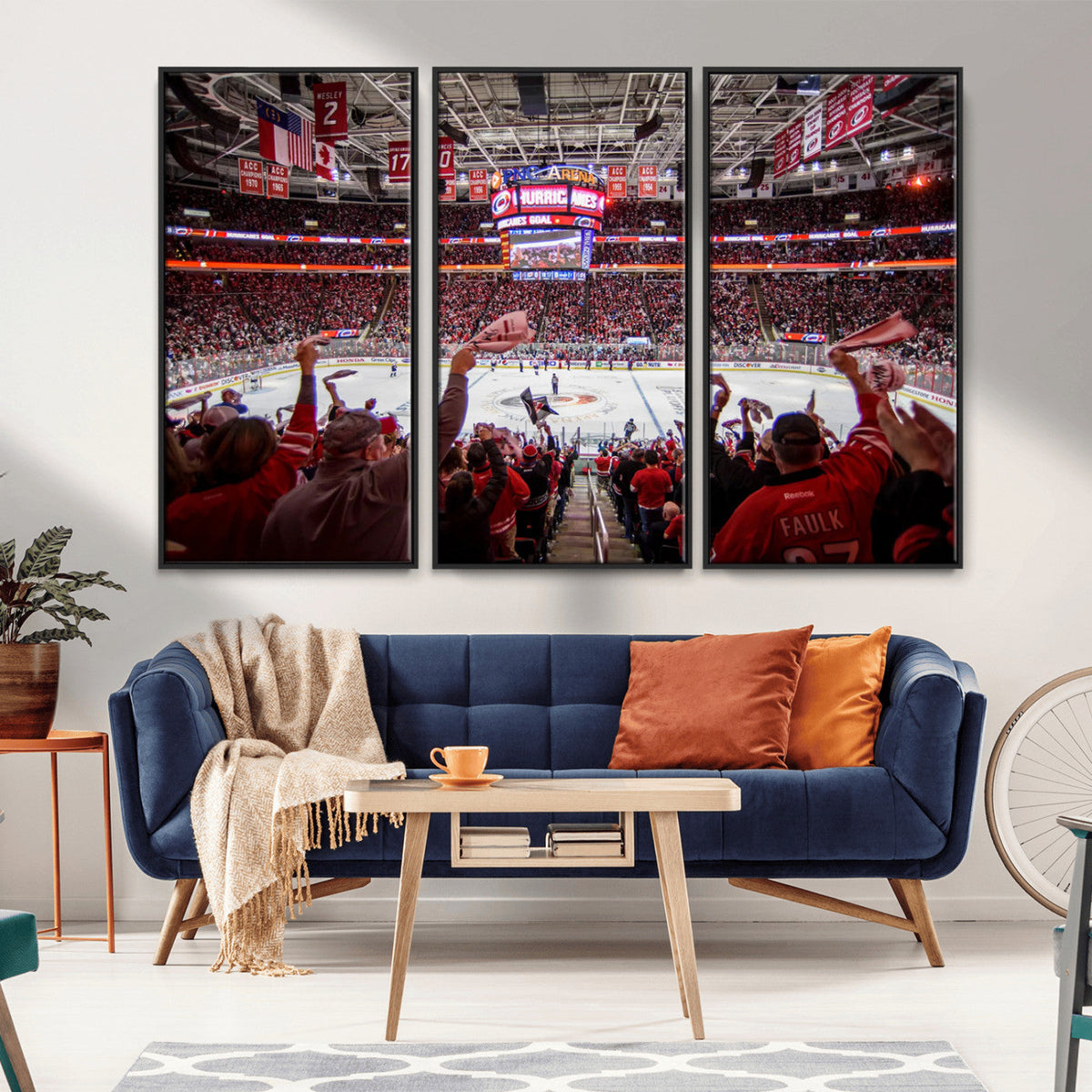 Carolina Hurricanes Ice Hockey Stadium Wall Art, Carolina