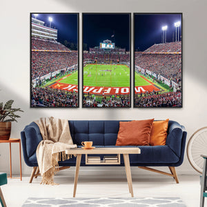 NC State Wolfpack Canvas Print - Raleigh Carter-Finley