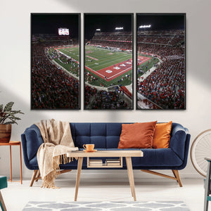 Houston Cougars Football Team Print - Houston TDECU Stadium