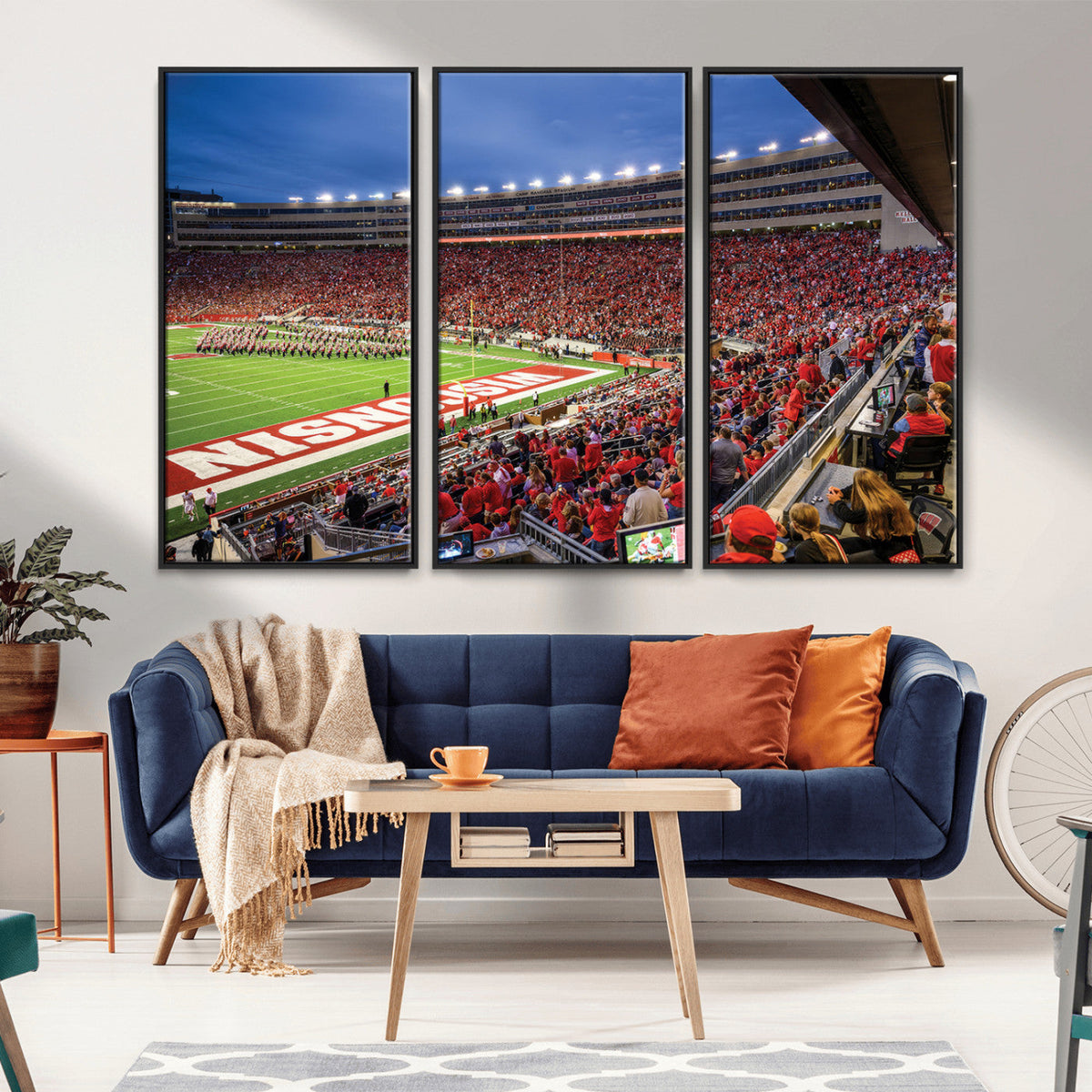 Wisconsin Badgers Football Team Print - Madison Camp Randall