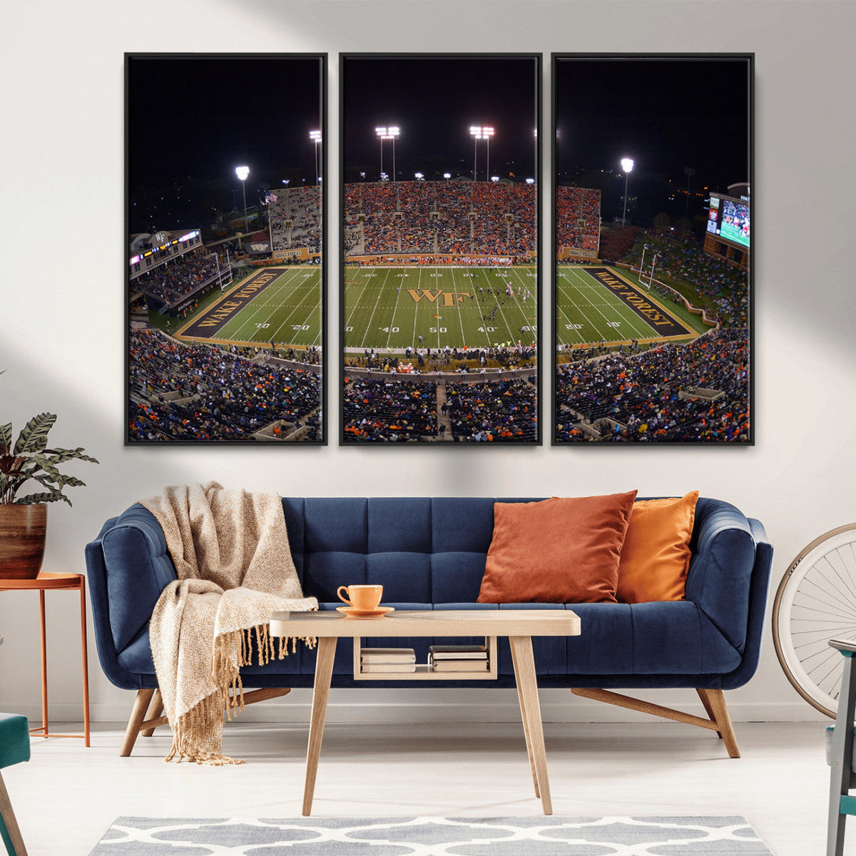 Demon Deacons Print Canvas, Football Team Print -