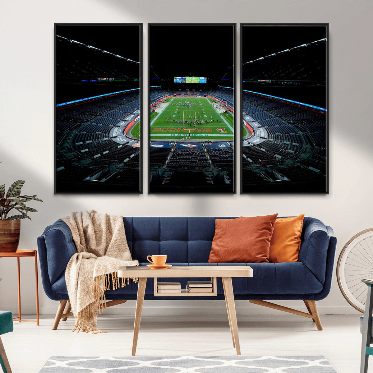Denver Broncos Football Team Print Canvas- Denver Empower