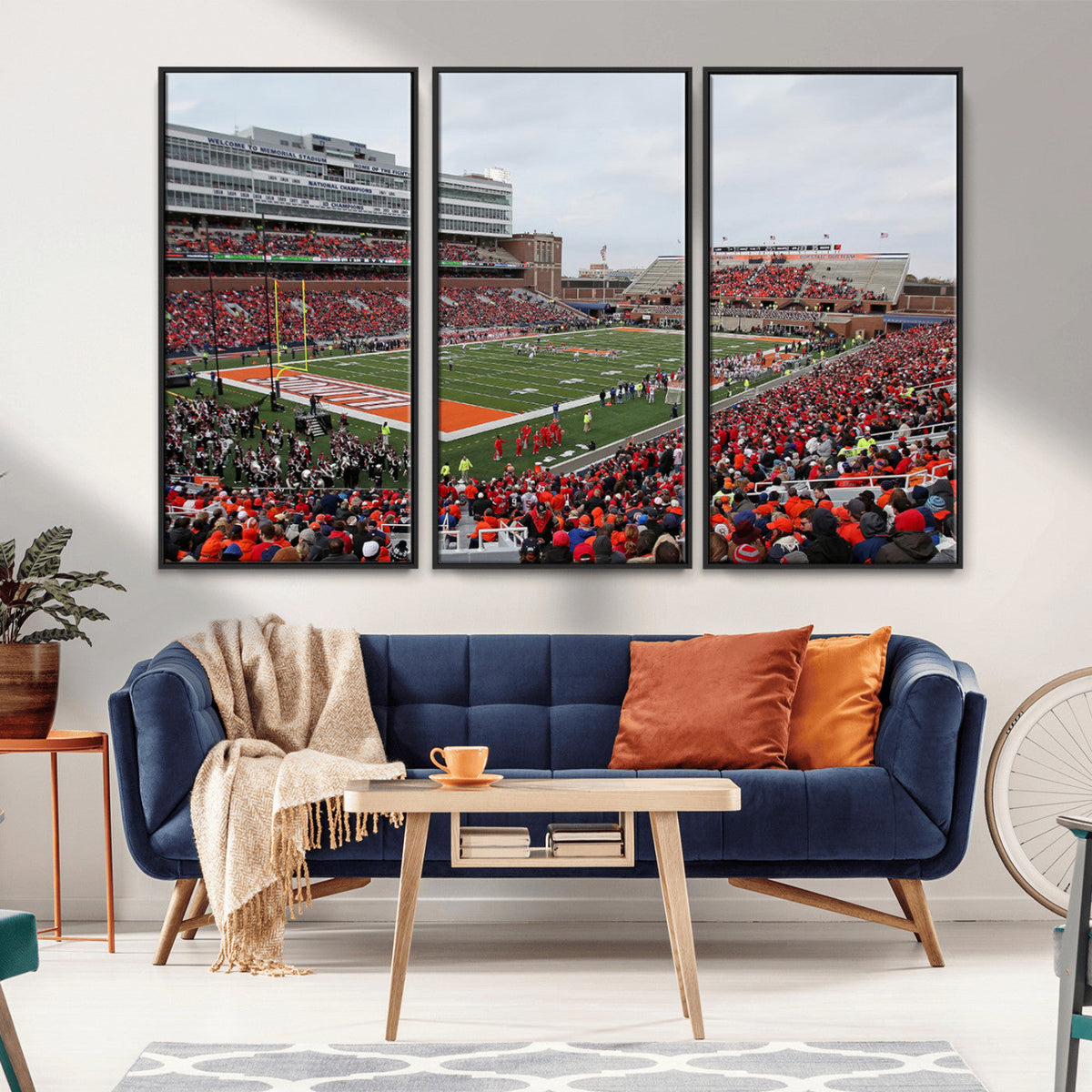 University of Illinois Fighting Illini Football Team Print -