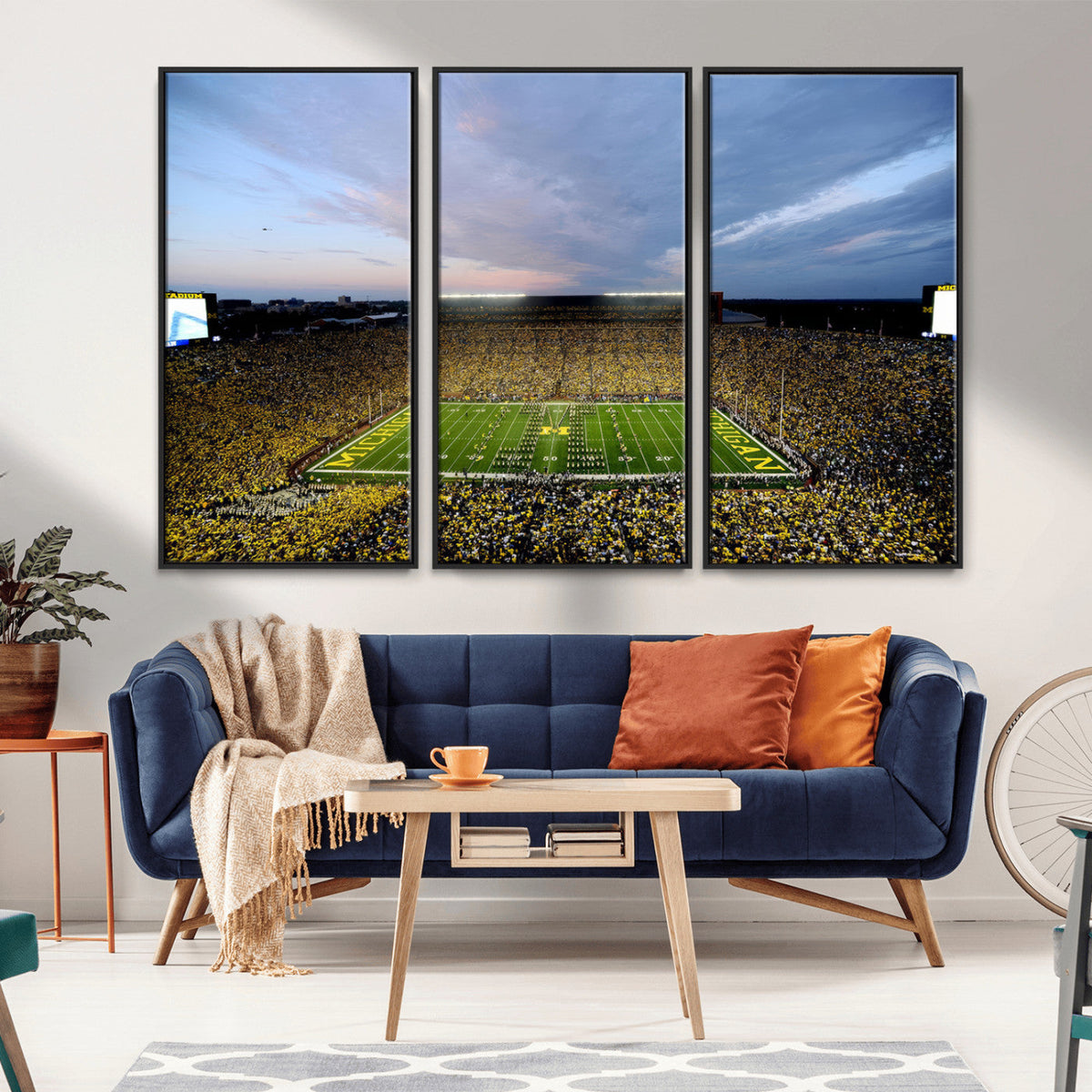 University of Michigan Wolverines Football Team Print - Ann