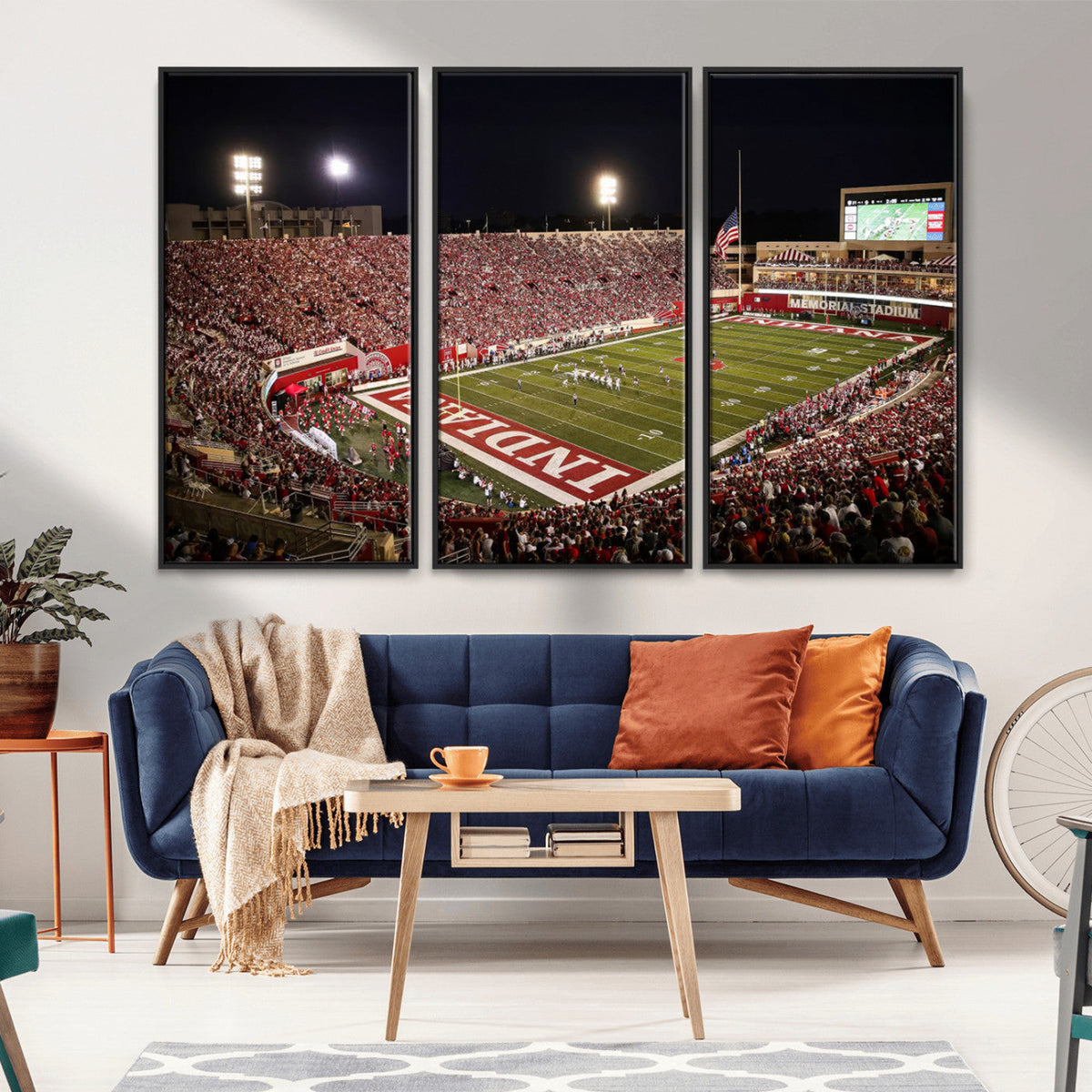 Indiana University Hoosiers Football Team Print Canvas -