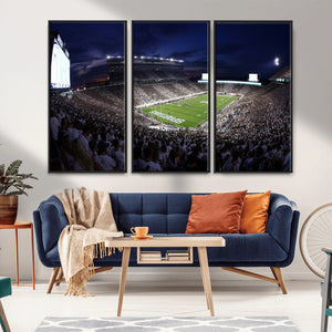 Michigan State Spartans Canvas, Framed Football Team Print -