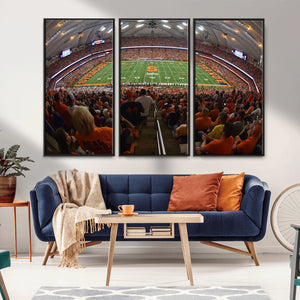 Syracuse University Orange Football Canvas Print, Football