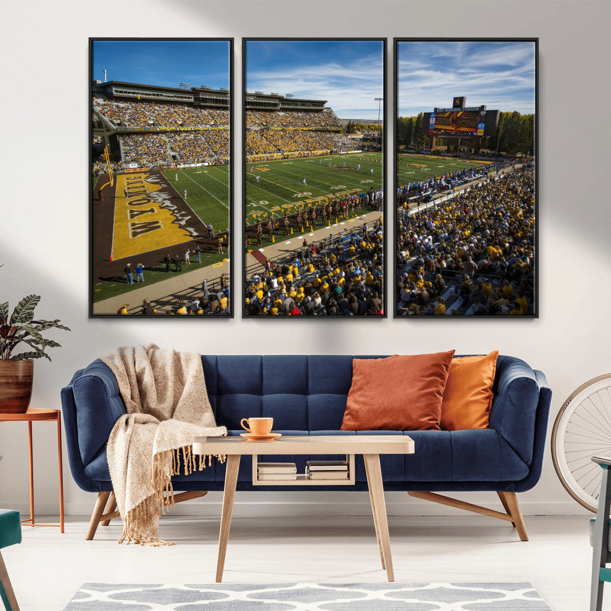 University of Wyoming Cowboys Football Team Print - Laramie