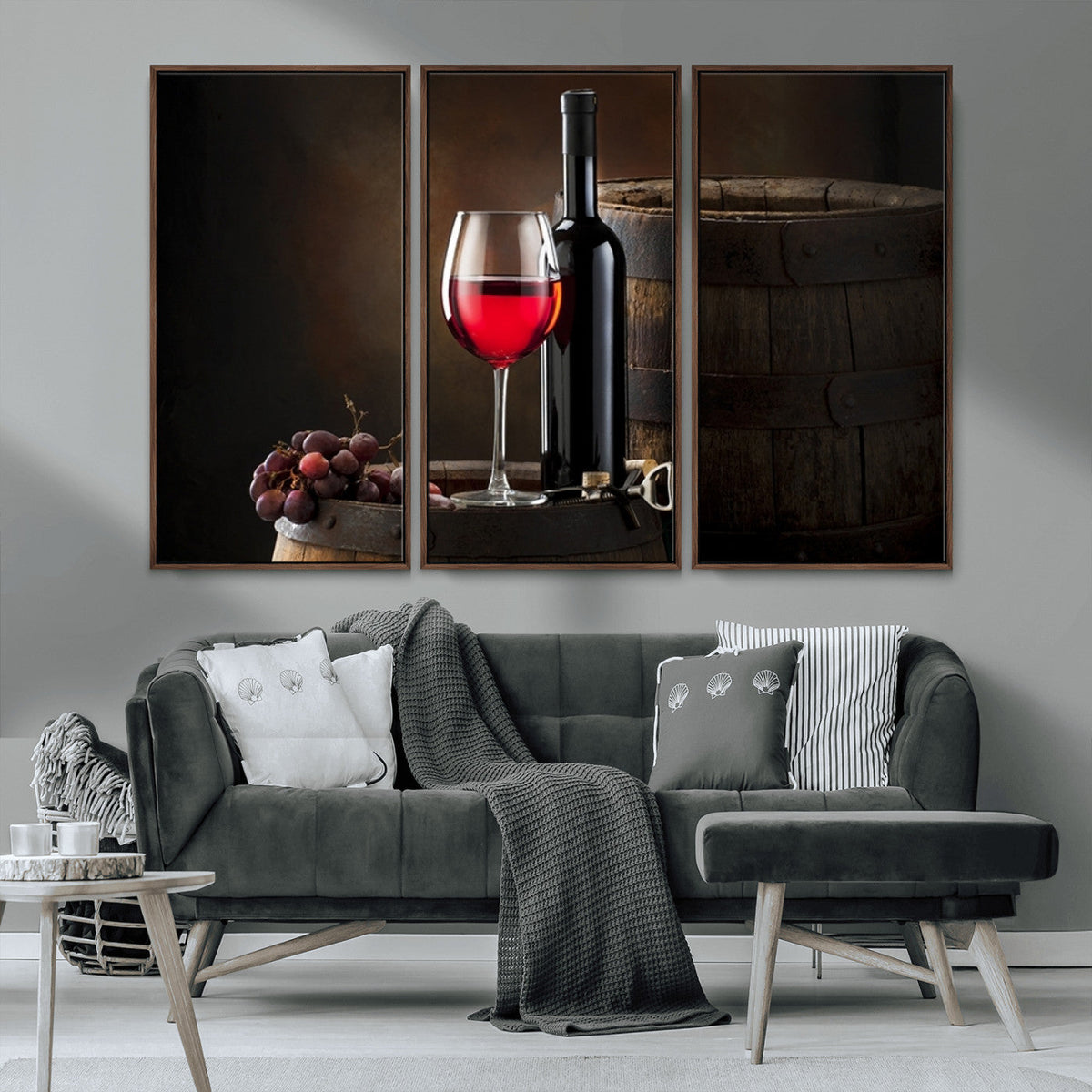 Red Wine and Bottle Canvas Print