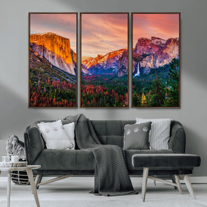 Yosemite Nal Park Wall Art Landscape Canvas Print El Capitan