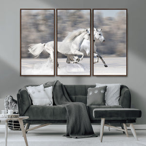 The White Horses Wall Art, Framed White Horses Wall Art