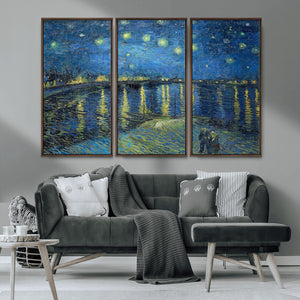 Vincent van Gogh Starry Night over the Rhone Abstract Wall