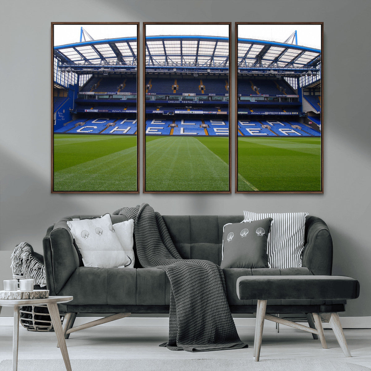 Chelsea FC Soccer Team Print - Stamford Bridge Stadium Wall
