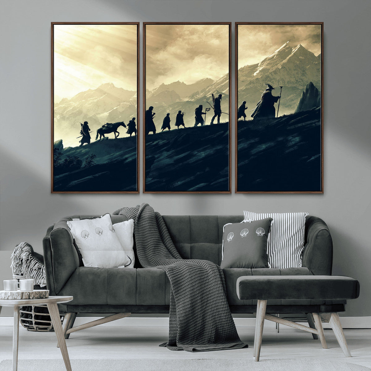 Fellowship Journey Wall Art – Fantasy Adventure Canvas Print